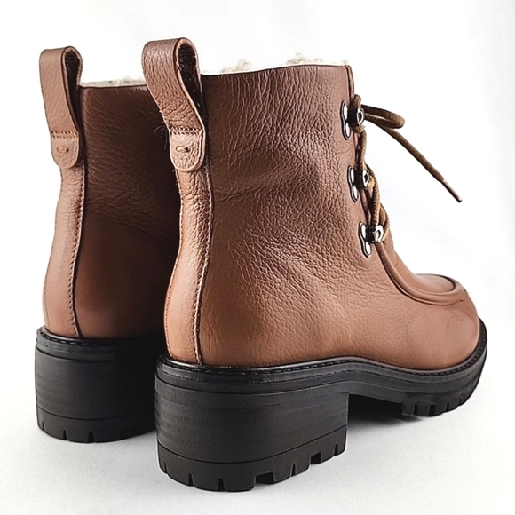 Gentle Souls Women's Bristol Wallaby Tan Leather Lace Up Ankle Boots Size 7.5M - Picture 6 of 15